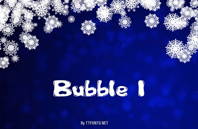 Bubble 1 example